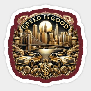 Greed is Good Sticker